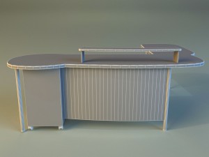 computer table boss Modello 3D