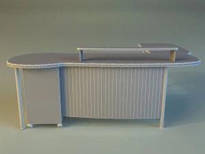 computer table boss 3D Model