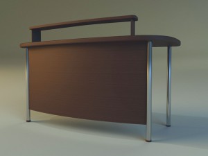 computer desk Model 3D