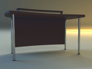 computer desk Model 3D