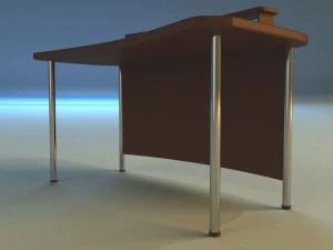 कंप्यूटर डेस्क 3D मॉडल