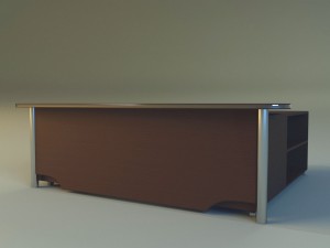 computer table big 3D Модель