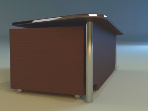 computer table big 3D Модель
