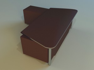 computer table big 3D Модель