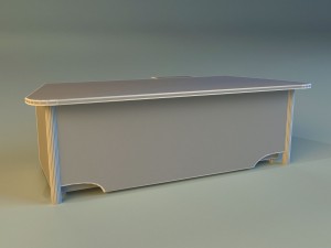 computer table big 3D Модель