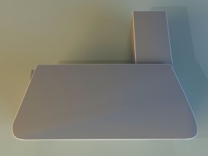 computer table big 3D Модель