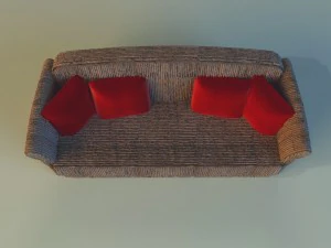 sofa velvet 3D Model
