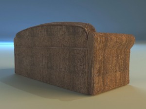 sofa velvet Modèle 3D
