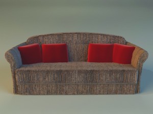 sofa velvet Modèle 3D
