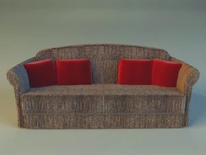 sofa velvet 3D Model