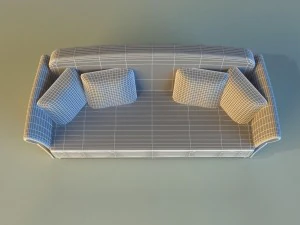 sofa velvet 3D Model