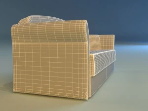sofa velvet 3D Model