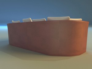 sofa luxury leather Modelo 3D