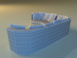 sofa luxury leather Modelo 3D
