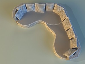 sofa luxury leather Modelo 3D