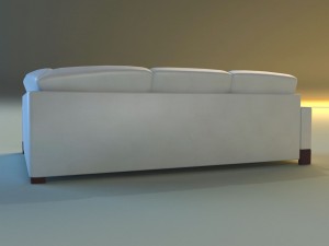 leather corner sofa 3D Model