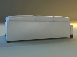 leather corner sofa 3D Model