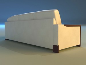 leather corner sofa 3D Model