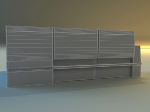 cloth corner sofa Modelo 3D