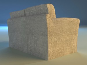 sofa white cloth 3D 模型