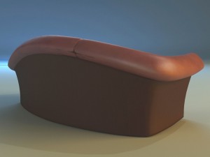 sofa luxury leather classic 3D Model