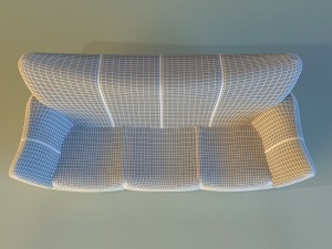 sofa luxury leather black 3Dモデル
