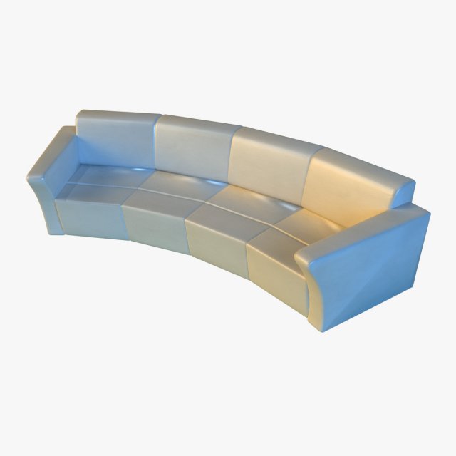 sofa luxury leather for cafe arc 3Dモデル .c4d .max .obj .3ds .fbx .stl .blend 