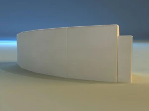 sofa luxury leather for cafe arc 3D Model
