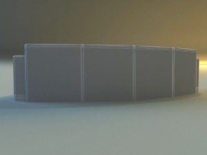 sofa luxury leather for cafe arc 3Dモデル