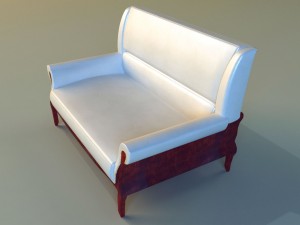 sofa leather classic 3Dモデル