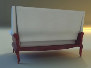 sofa leather classic 3Dモデル