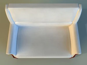 sofa leather classic 3D Model