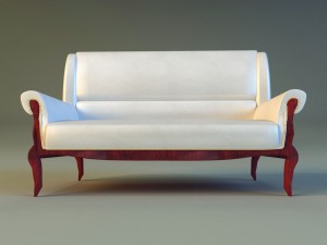 sofa leather classic 3Dモデル