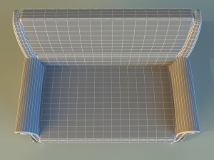 sofa leather classic 3Dモデル