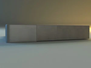 leather corner sofa big 3D Model