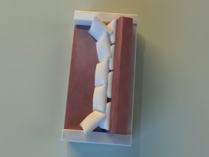 sofa leather pillows long Modèle 3D