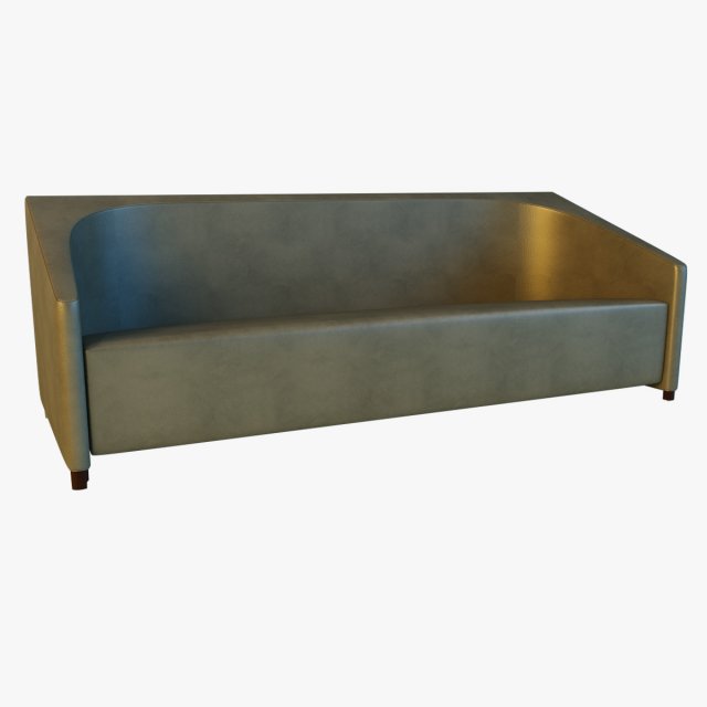 sofa leather classic simple 3D Model .c4d .max .obj .3ds .fbx .stl .blend 