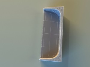 sofa leather classic simple 3D Model