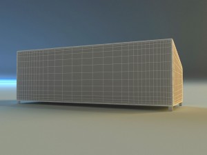 sofa leather classic simple 3D Model