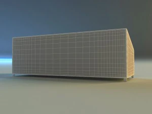 sofa leather classic simple 3D Model