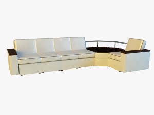 corner modern sofa 3D Model