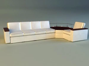 corner modern sofa 3D Model