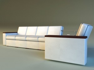 corner modern sofa Modelo 3D