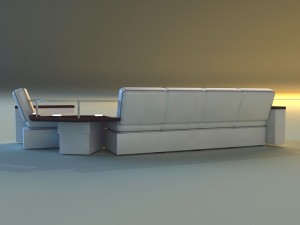 corner modern sofa Modelo 3D