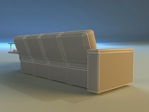 corner modern sofa Modelo 3D
