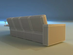 corner modern sofa 3D Model
