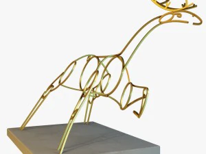 patung rusa Model 3D