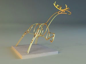 statue of deer 3D Model