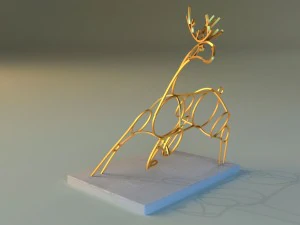 statue of deer 3D Model