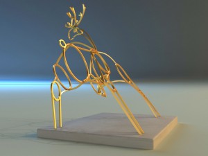 statue of deer 3D Model